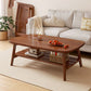 Zeitgenössischer Couchtisch mit 4 Beinen, Standard-Einzel-Cocktailtisch aus Holz