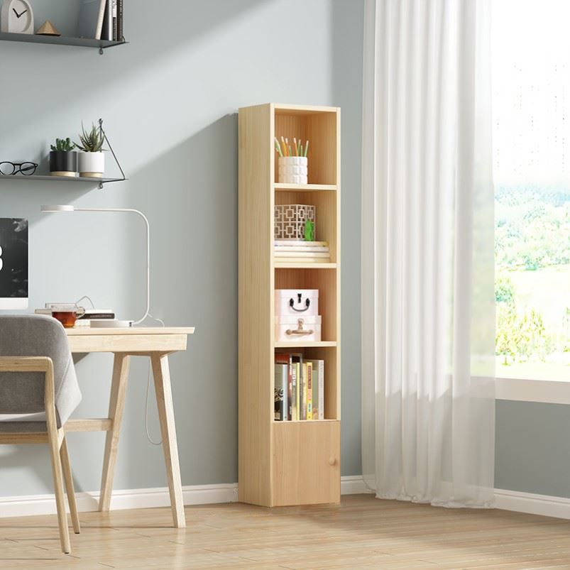 Scandinavian Pine Standard Bookshelf Vertical Closed Back Bookshelf for Living Room Clearhalo 'Bookcases' 'furn' 'furn_bookcases' 'Furniture' 'furniture_bookcases' 'kitchen' 'kitchen_bookcases' 'Living Room Furniture' 'Office Furniture' 1200x1200_331f4ef7-5287-46f3-8af1-701a2620e6cb