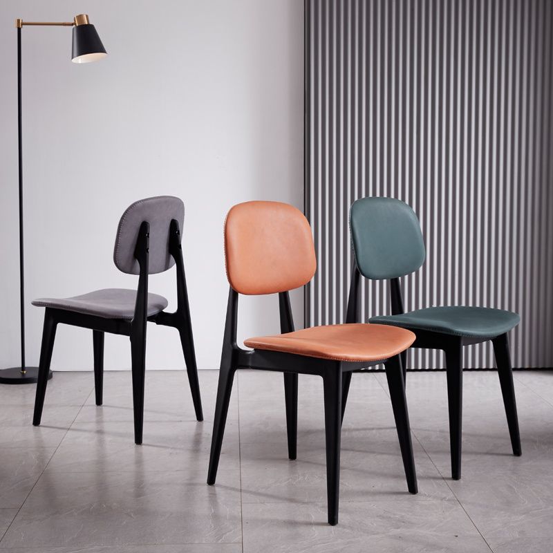 Nordic Style Armless Metal Dining Room Chair Open Back Dining Side Chair Clearhalo ' kitchen&dining_furn' 'Dining Chairs' 'Dining Tables & Seating' 'dining_chair' 'furn' 'furn_dining_chair' 'Furniture' 'furniture_dining_chair' 'Kitchen & Dining Furniture' 'kitchen' 1200x1200_33223f25-5e0c-42c4-b7c9-193e864ce09b