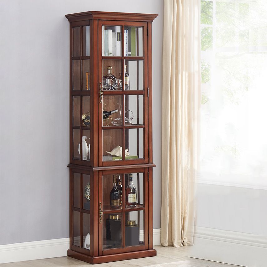 Porta del vino in legno di betulla marrone con ripiani per la cucina