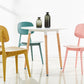 Scandinavian Plastic Dining Side Chair Open Back Armless Dining Chairs