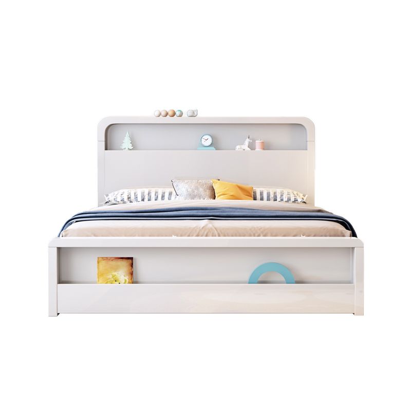 La moderna libreria del letto standard in legno includeva la cornice del letto con testiera per la camera da letto