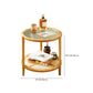 Asian Style Accent Side Table Wood and Glass with Storage and Shelf Corner Table Clearhalo 'Coffee & Accent Tables' 'End & Side Tables' 'end_side_tables' 'furn' 'furn_end_side_tables' 'Furniture' 'Living Room Furniture' 1200x1200_3325d26d-d15a-473e-9cdc-4514f19b8436