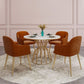 Glam 1/4/5 Pieces Round Dining Set Sintered Stone Dining Table Set for Home Use Clearhalo 'Dining Room Sets' 'Dining Tables & Seating' 'dining_room_set' 'furn' 'furn_dining_room_set' 'Furniture' 'furniture_dining_room_set' 'Kitchen & Dining Furniture' 'kitchen&dining_furn' 'kitchen' 1200x1200_33265646-8ce5-444b-bae0-1f904be70f25