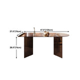 Contemporary Free Form Table Clear Glass Top Table for Dining Room Clearhalo 'Dining Tables & Seating' 'Dining Tables' 'dining_table' 'furn' 'furn_dining_table' 'Furniture' 'furniture_dining_table' 'Kitchen & Dining Furniture' 'kitchen' 'kitchen_dining_table' 1200x1200_3326622d-dafa-453c-bd4c-728688f71b45