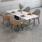 Nordic 1/5 Pieces Dining Set Rectangle Stone Dining Table for Dining Room Kitchen Clearhalo 'Dining Room Sets' 'Dining Tables & Seating' 'dining_room_set' 'furn' 'furn_dining_room_set' 'Furniture' 'Kitchen & Dining Furniture' 1200x1200_332978f1-d249-4b95-99be-aba125fe1026