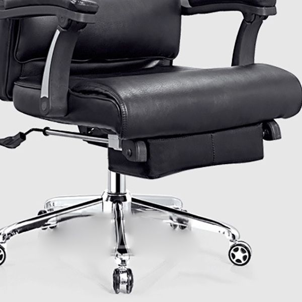 Modern Office Chair Padded Arms Adjustable Seat Height Desk Chair with Wheels Clearhalo 'furn' 'furn_office_chair' 'Furniture' 'Office Chairs' 'Office Furniture' 'office_chair' 1200x1200_332bd2e2-1050-4e16-a4c6-c329f909f2bd