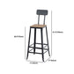 Set tavolo da bar moderno da 1/3 pezzi Tavolo da bancone rettangolare in legno di pino con sgabelli per balcone