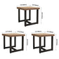 Industrial Style Solid Wood Dining Table Brown Square Table with Trestle Base for Dinning Room Clearhalo ' dining_table' 'Dining Tables & Seating' 'Dining Tables' 'furn' 'furn_dining_table' 'Furniture' 'furniture_dining_table' 'Kitchen & Dining Furniture' 'kitchen&dining_furn' 'kitchen' 'kitchen_dining_table' 1200x1200_332df8b7-efe5-4f86-aa59-09fddf232239