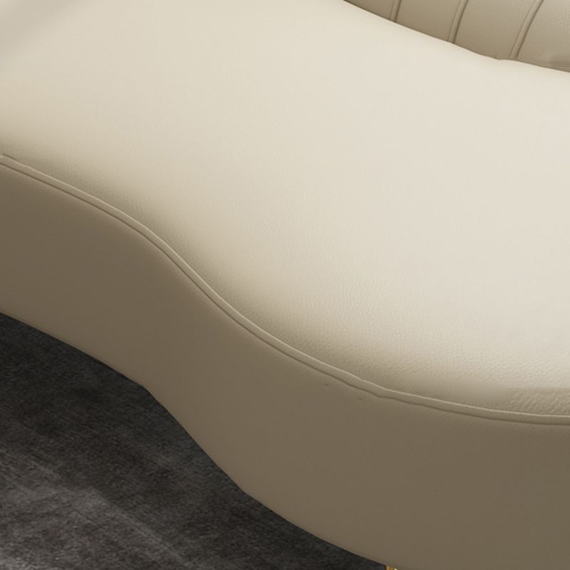 Modern Leather Chaise Lounge Upholstered Lounge with Flared Arms for Bedroom Clearhalo 'Chairs & Seating' 'Chaise Lounge' 'chaise_lounge' 'furn' 'furn_chaise_lounge' 'Furniture' 'Living Room Furniture' 1200x1200_332e739c-e1f7-47d7-b87e-728896dffd66