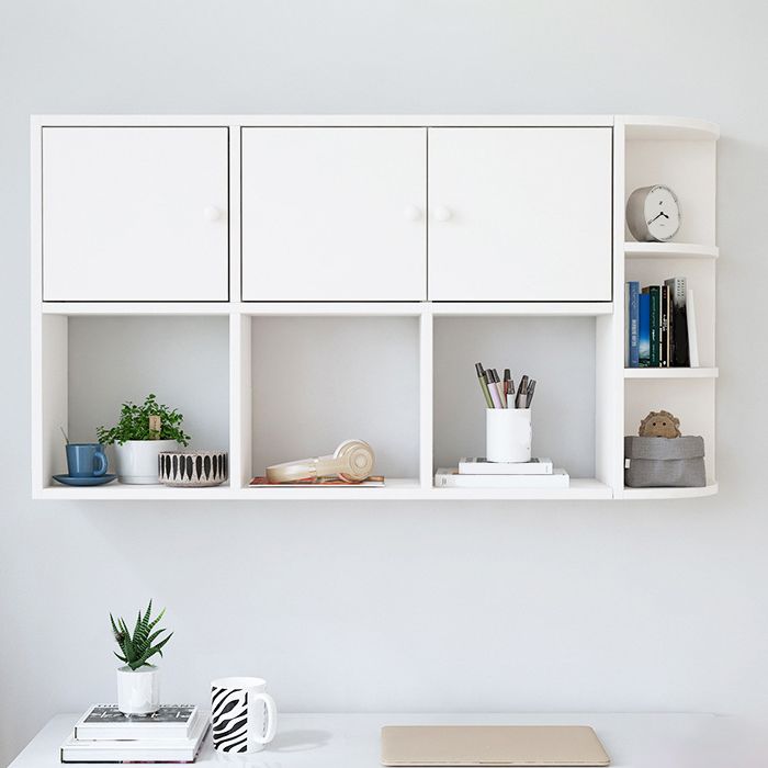 Modern Wall Mounted Bookcase Horizontal Engineered Wood Closed Back Bookshelf Clearhalo 'Bookcases' 'furn' 'furn_bookcases' 'Furniture' 'Office Furniture' 1200x1200_332e75c3-a2d1-443f-b5d9-1a7f2b85d6e1
