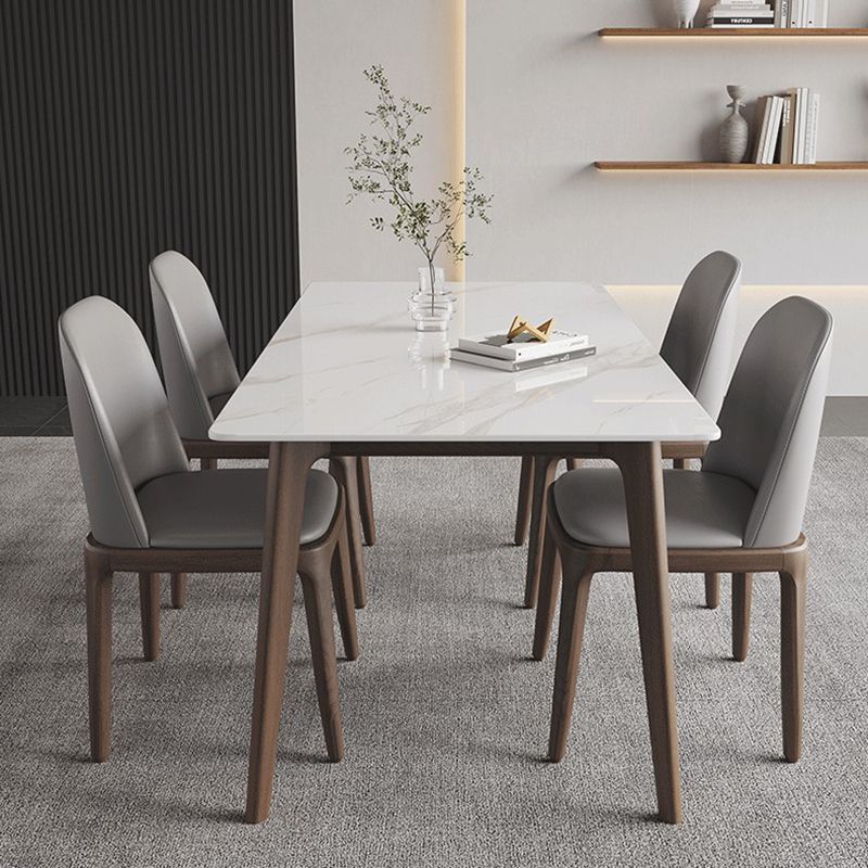 4 Brown Finnish Legs Dinner Table Mid-Century Modern Rectangle Dining Table Clearhalo 'Dining Tables & Seating' 'Dining Tables' 'dining_table' 'furn' 'furn_dining_table' 'Furniture' 'furniture_dining_table' 'Kitchen & Dining Furniture' 'kitchen' 'kitchen_dining_table' 1200x1200_332fcd04-4a69-433d-aa82-2b963a5e5812