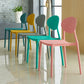 Contemporary Style Armless Chair Plastic Open Back Side Dining Chair for Restaurant