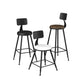 Modern Backrest Counter Stool Iron Bar Stool with Leather Cushion and Pedal for Cafe Clearhalo 'Bar Furniture' 'Bar Stools' 'bar_stools' 'furn' 'furn_bar_stools' 'Furniture' 'Kitchen & Dining Furniture' 1200x1200_3331bc1f-b24a-4202-ad01-66ddbab02454
