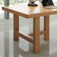 Rectangle Industrial Dining Room Table Pine Solid Wood Table with Double Pedestal Clearhalo ' dining_table' 'Dining Tables & Seating' 'Dining Tables' 'furn' 'furn_dining_table' 'Furniture' 'furniture_dining_table' 'Kitchen & Dining Furniture' 'kitchen&dining_furn' 'kitchen' 'kitchen_dining_table' 1200x1200_33320367-b037-4b83-9eba-6b38d3c8166e