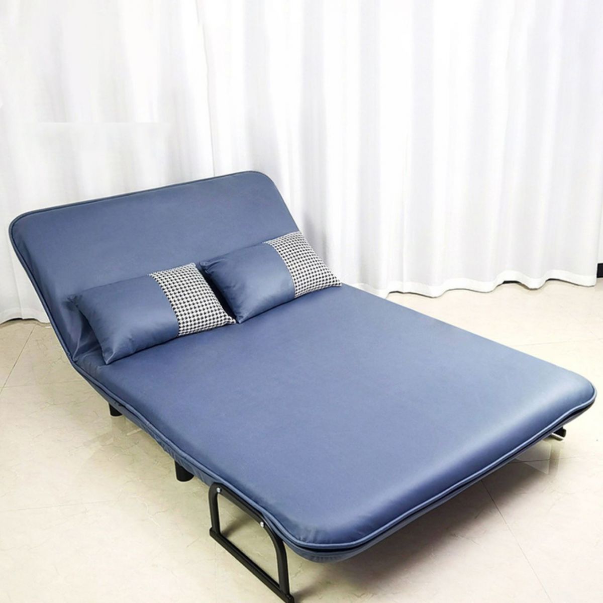 Moderne faux lederen bank 28.34 "D x 32.28" H verzonken armbeel