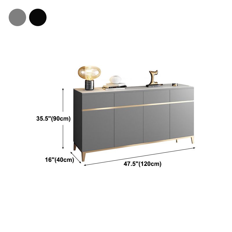 Houten woonkamer dressoir kast glam credenza met lade en opslag