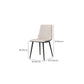 Modern Style Dining Chair Leather Low Back Side Chair for Dining Room