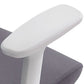 Silla de oficina moderna, altura ajustable del asiento, brazos fijos, silla de escritorio deslizante con ruedas