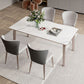 Modern Sintered Stone Top Table Rectangle Table with Metal Base Clearhalo 'Dining Tables & Seating' 'Dining Tables' 'dining_table' 'furn' 'furn_dining_table' 'Furniture' 'Kitchen & Dining Furniture' 1200x1200_333af121-f0ac-4f33-9393-fae398838170