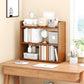 Standard Contemporary Shelf Bookcase Bamboo Open Bookcase for Office