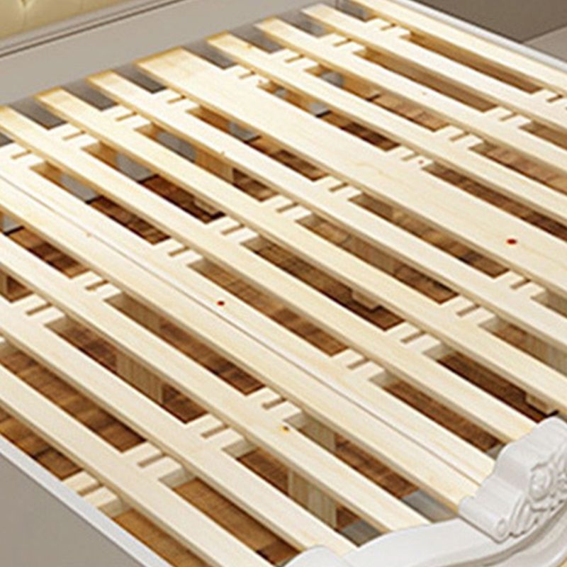 Victorian Upholstered Headboard Standard Bed Solid Wood Bed with Footboard Clearhalo 'Bedroom Furniture' 'Beds' 'furn' 'furn_beds' 'Furniture' 1200x1200_333d14a4-225d-47ef-be22-90a09a2dbe39