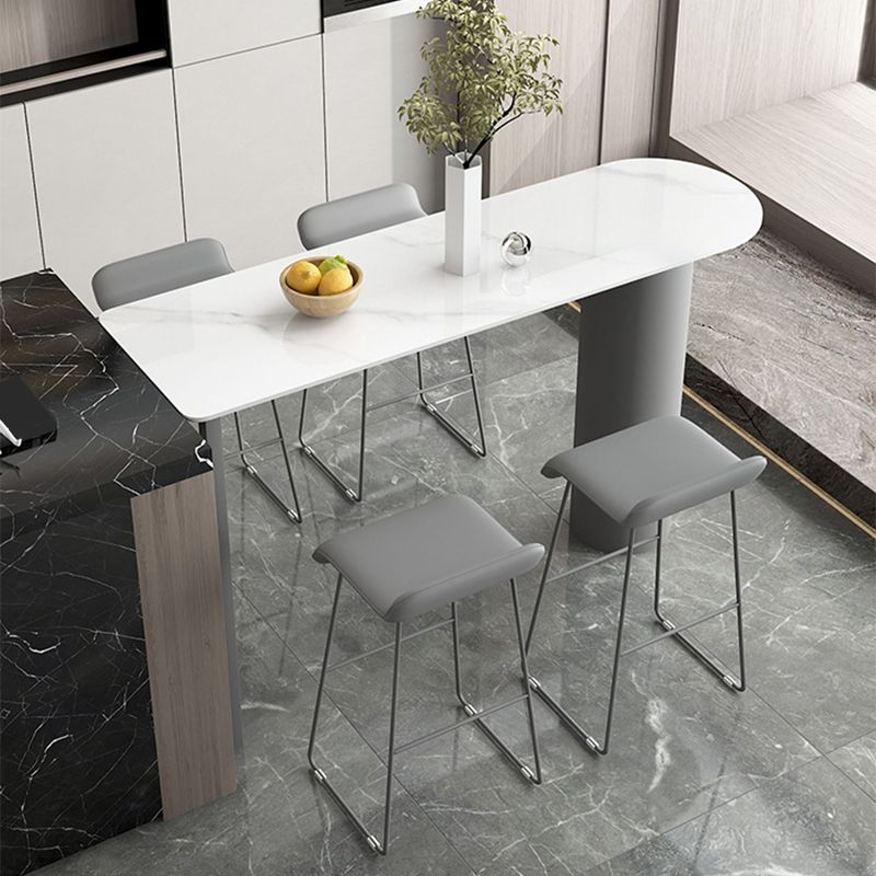 Contemporary Bar Counter Table Stone Bar Counter Table for Home Clearhalo 'Bar Furniture' 'Bar Tables' 'bar_tables' 'furn' 'furn_bar_tables' 'Furniture' 'Kitchen & Dining Furniture' 1200x1200_333fac00-4a03-498c-b216-ca4b40fe1888