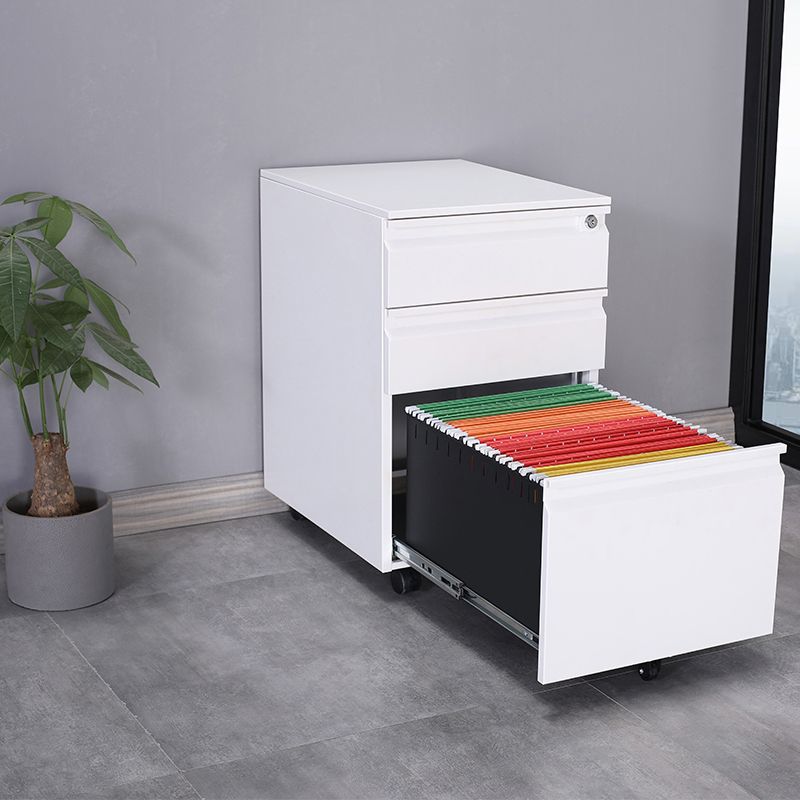 Archivo de archivos de acero contemporáneo Pedestal Pedestal Archiving con bloqueo y almacenamiento