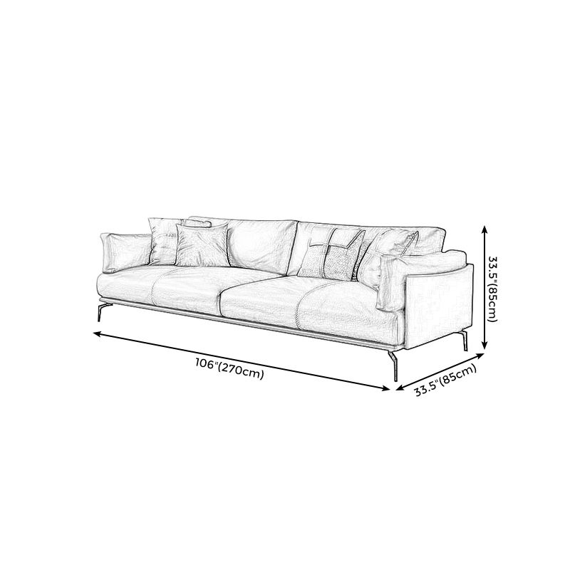 Stationary Living Room Pillow Top Arm Standard Cushions Sofa Chaise Clearhalo 'furn' 'furn_sofas' 'Furniture' 'furniture_sofas' 'kitchen' 'kitchen_sofas' 'Living Room Furniture' 'Sofa' 'sofas' 1200x1200_33431d0f-5139-4ac2-8f0d-4f7ba0cd914d