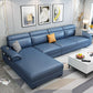 Left Facing Sofa Faux Leather/Linen L-shape 4-seat Sectionals with Chaise Clearhalo 'Furniture' 'furniture_sectionals' 'Living Room Furniture' 'Sectionals' 1200x1200_3345e3a1-30fe-41b5-a230-7125b1ca7c39