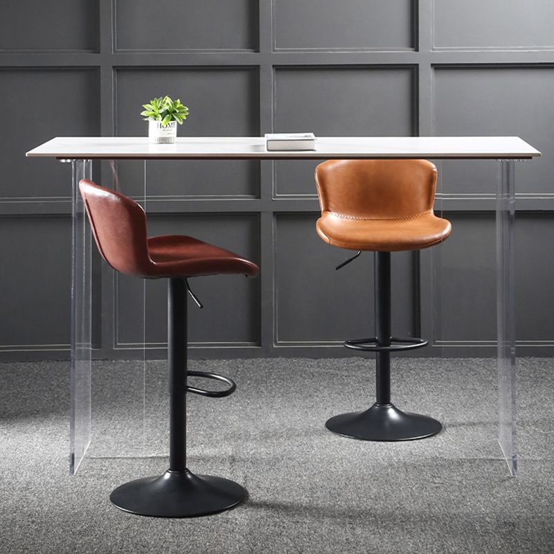 Industrial Style Bar-stool Leather Bucket Seat with Adjustable Height for Restaurant Bar Clearhalo 'Bar Furniture' 'Bar Stools' 'bar_stools' 'furn' 'furn_bar_stools' 'furniture_bar_stools' 'Kitchen & Dining Furniture' 'kitchen&dining_furn' 'kitchen' 'kitchen_furn' Furniture' 1200x1200_33462e09-3b92-48f5-9a67-a1513574c43c