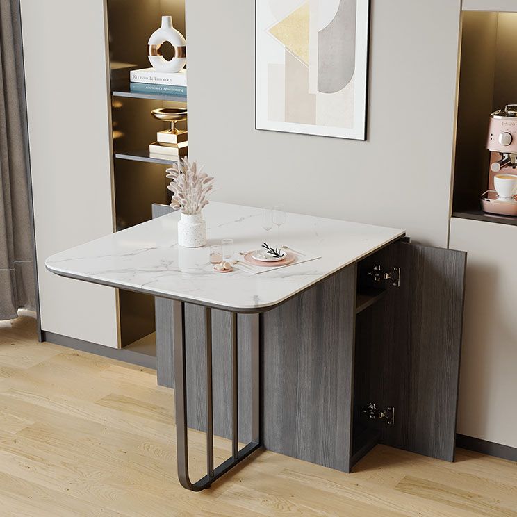 Modern Furniture Dining Set 1/3/5 Pcs Folding Table with Dining Upholstered Chairs Clearhalo 'Dining Room Sets' 'Dining Tables & Seating' 'dining_room_set' 'furn' 'furn_dining_room_set' 'Furniture' 'Kitchen & Dining Furniture' 1200x1200_33465af5-38ac-4ddf-bdeb-e0b78d65a3b0
