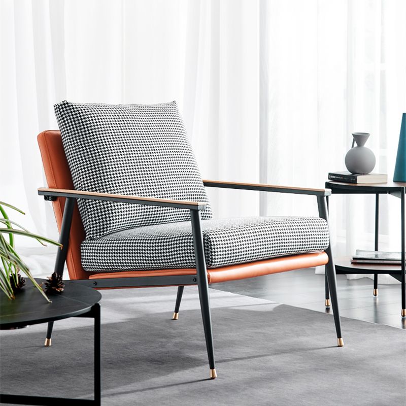 Chenille Arms Included Chair 32.28" Wide Armchairwith Pillow Back Clearhalo 'Accent Chairs' 'accent_chairs' 'Chairs & Seating' 'furn' 'furn_accent_chairs' 'Furniture' 'Living Room Furniture' 1200x1200_334829ab-90f5-43e2-8f2c-03e01228895f