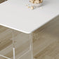 Table à manger en pierre Table moderne avec base à double piédestal pour salle à manger