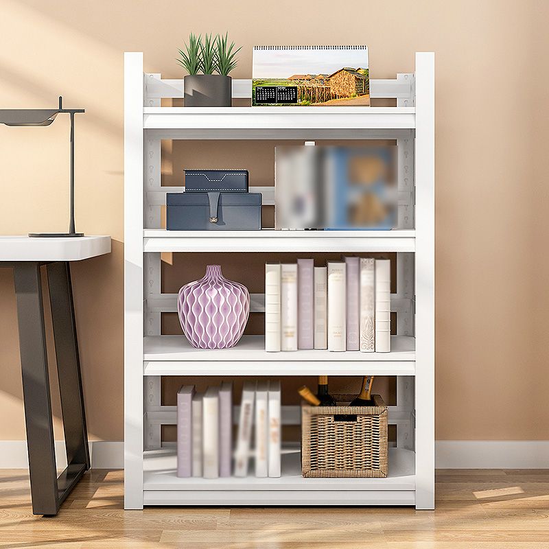 Modern Style Steel Bookshelf White Etagere Shelf Bookcase for Study Room Clearhalo 'Bookcases' 'furn' 'furn_bookcases' 'Furniture' 'furniture_bookcases' 'kitchen' 'kitchen_bookcases' 'Living Room Furniture' 'Office Furniture' 1200x1200_334c82d3-b434-4c83-86c5-09bf2d5f079a