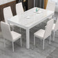 Metal Modern Rectangle Indoor Table Glass Top Table for Dining Room and Kitchen Clearhalo 'Dining Tables & Seating' 'Dining Tables' 'dining_table' 'furn' 'furn_dining_table' 'Furniture' 'Kitchen & Dining Furniture' 1200x1200_334d0439-405c-4d6c-8413-eebdb7853497