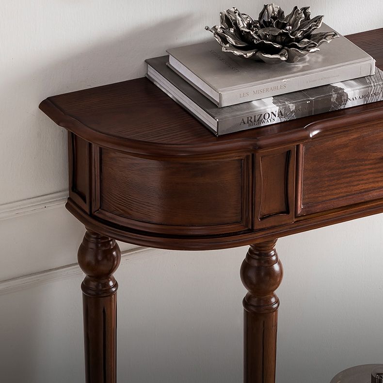 Tavolo da console di legno vittoriano Tavolo da divano console in forma gratuita per Hall