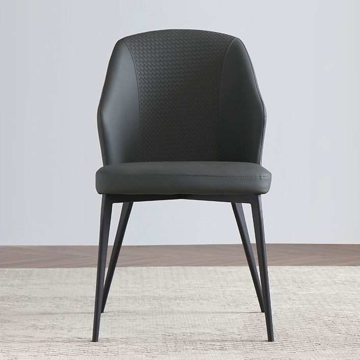 Silla contemporánea sillas laterales de viento sin brazo para la cocina con patas de metal