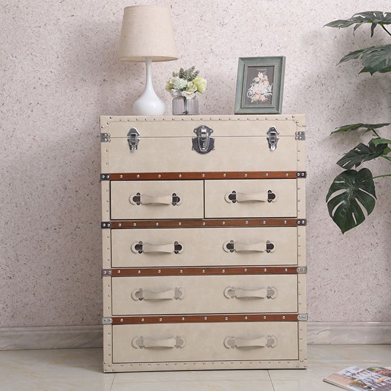 Rustic Leather Chest Vertical Chest with Drawers for Bedroom Clearhalo 'Bedroom Furniture' 'Dressers & Chests' 'dressers_chests' 'furn' 'furn_dressers_chests' 'Furniture' 1200x1200_334f0af6-43dd-4a84-a734-fcbcdfc0d1c0