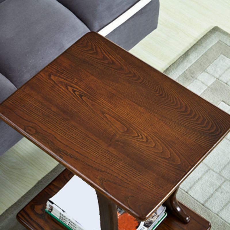 Table de nuit modernisme en bois massif inférieur