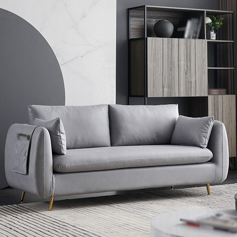 Faux Leather Square Arm Loveseat Sewn Pillow Back Sofa with Storage Clearhalo 'furn' 'furn_sofas' 'Furniture' 'furniture_sofas' 'Living Room Furniture' 'Sofa' 'sofas' 1200x1200_33530a15-f632-4cd2-aa0c-90f41fcc2512