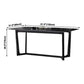 Industrial Sintered Stone Dining Table Trestle Base Rectangle Table for Home Clearhalo ' dining_table' 'Dining Tables & Seating' 'Dining Tables' 'furn' 'furn_dining_table' 'Furniture' 'furniture_dining_table' 'Kitchen & Dining Furniture' 'kitchen&dining_furn' 'kitchen' 'kitchen_dining_table' 1200x1200_33531bc5-79de-40d5-8a27-3cff4d3d7a2c