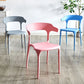 Scandinavian Plastic Stackable Side Chair Open Back Matte Finish Dining Chair Clearhalo ' kitchen&dining_furn' 'Dining Chairs' 'Dining Tables & Seating' 'dining_chair' 'furn' 'furn_dining_chair' 'Furniture' 'furniture_dining_chair' 'Kitchen & Dining Furniture' 'kitchen' 1200x1200_3355332e-fa35-438b-9d86-6ee66a82255c