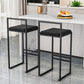 Modern Backrest Armless Counter Stool Iron Kitchen Bar Stool with Velvet Cushion and Pedal Clearhalo 'Bar Furniture' 'Bar Stools' 'bar_stools' 'furn' 'furn_bar_stools' 'Furniture' 'furniture_bar_stools' 'Kitchen & Dining Furniture' 1200x1200_3356e7aa-fa4a-4715-98d6-d0500ae55ec3