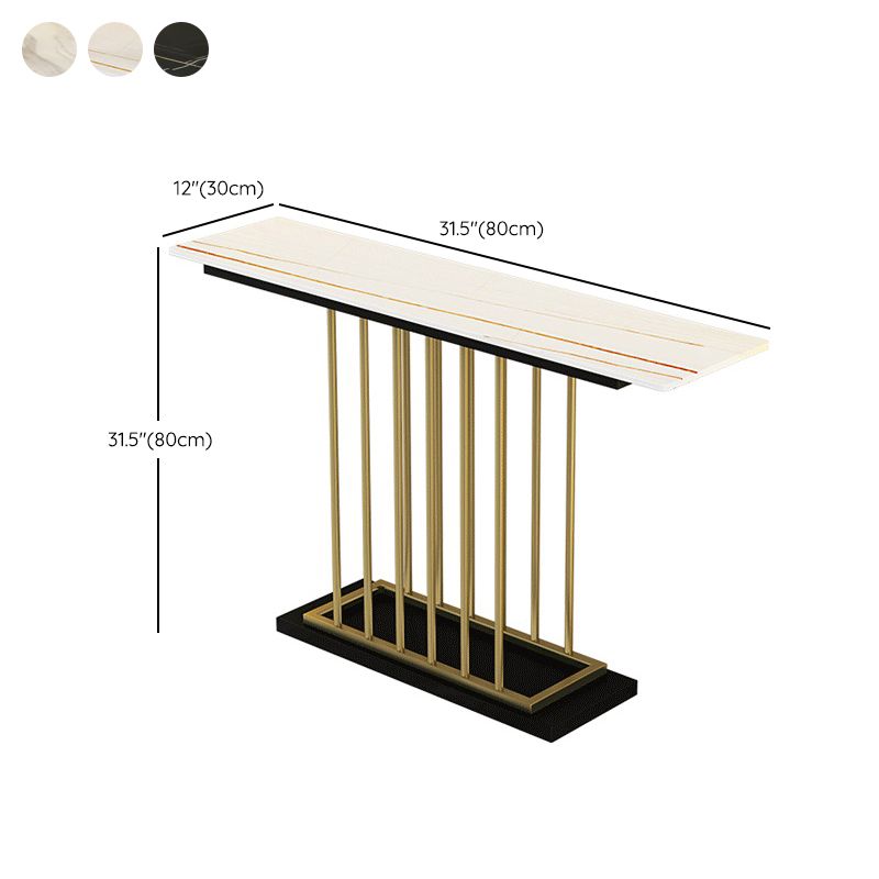 Table de console rectangle contemporaine table de canapé de console finition antique