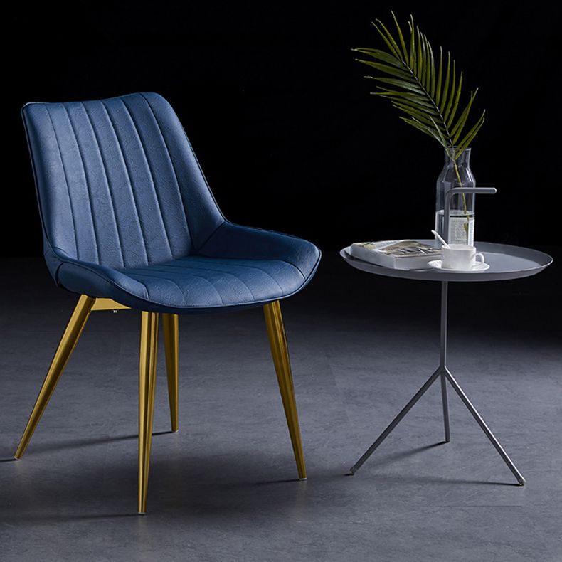 Contemporary Dining Chairs Armless Kitchen Side Chairs with Metal Legs Clearhalo ' kitchen&dining_furn' 'Dining Chairs' 'Dining Tables & Seating' 'dining_chair' 'furn' 'furn_dining_chair' 'Furniture' 'furniture_dining_chair' 'Kitchen & Dining Furniture' 'kitchen' 1200x1200_335a1d70-5c6a-4323-80b0-17aa8f210cd7