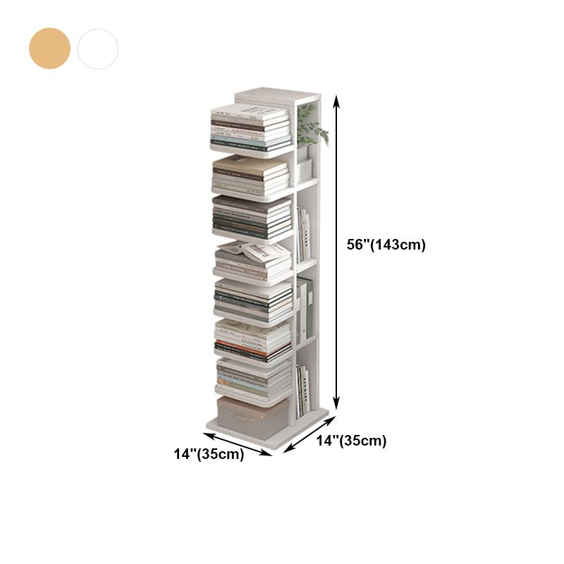 13.78"W Bookshelf Contemporary Style Bookcase for Home and Office