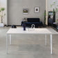 Metal Contemporary Rectangle Dining Table White Sintered Stone Table for Dining Room Clearhalo ' dining_table' 'Dining Tables & Seating' 'Dining Tables' 'Furniture' 'furniture_dining_table' 'Kitchen & Dining Furniture' 'kitchen&dining_furn' 'kitchen' 'kitchen_dining_table' 1200x1200_335c0a9b-fbde-4884-b1a2-93085eb5e5e4