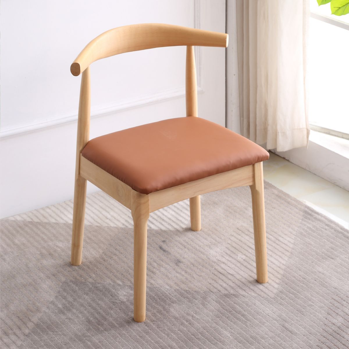 Indoor Scandinavian Side Chair Open Back Upholstered Wood Dining Room Chair Clearhalo ' kitchen&dining_furn' 'Dining Chairs' 'Dining Tables & Seating' 'dining_chair' 'furn' 'furn_dining_chair' 'Furniture' 'furniture_dining_chair' 'Kitchen & Dining Furniture' 'kitchen' 1200x1200_335c6e70-1c3a-4a8e-af12-76b4bc262186