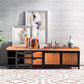 Abitaggio TV in legno e in metallo Stile industriale Console TV Home TV retrò
